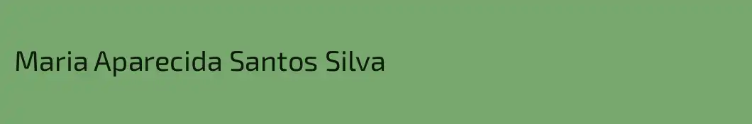 Maria Aparecida Santos Silva